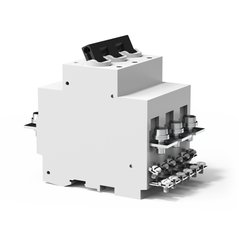Typ 520/530 von E-T-A: Ein-, zwei- (Typ 520) oder dreipolige (Typ 530), thermisch-magnetische Leistungsschutzschalter.