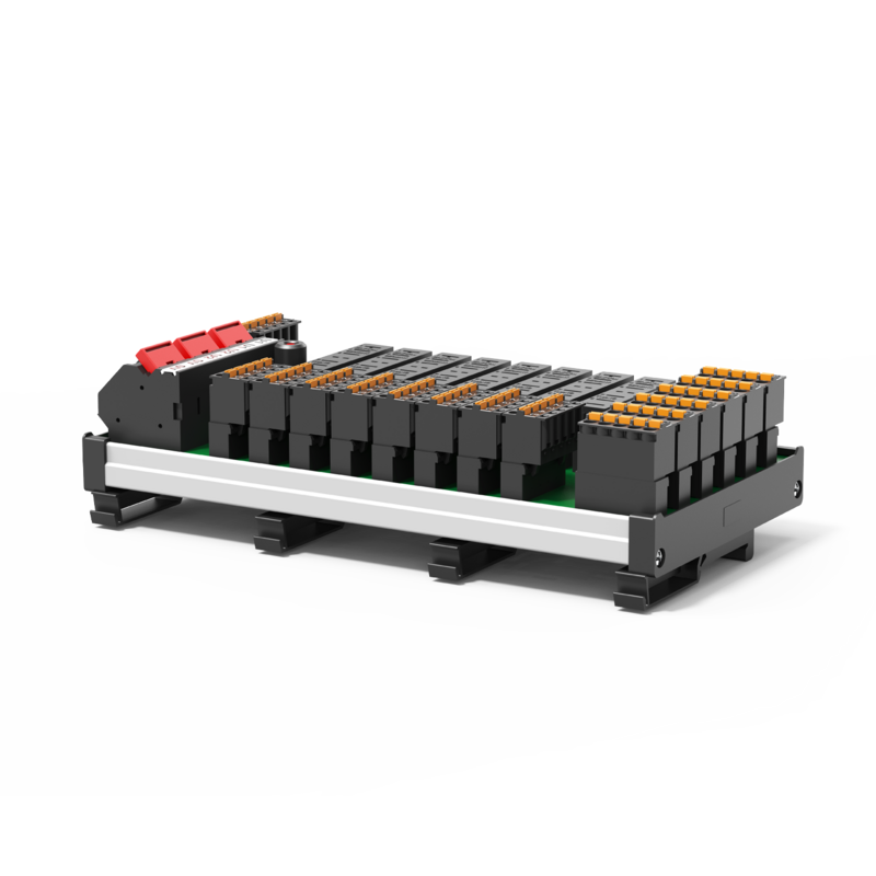 Typ SVS15 von E-T-A: SVS15 für DIN-Hutschienenmontage verteilt von einem DC 24 V Schaltnetzteil eingespeisten Spannungspot.
